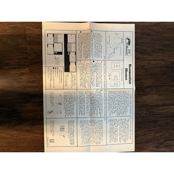 Vintage Pattern‎ Romanian Blouse Folkware - Picture 5 of 5